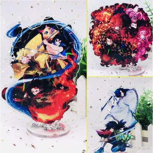 Demon Slayer: Kimetsu no Yaiba Acrylic Laser Stand Model Toy Tanjirou Kamado Figure Action Desk Decoration Gift Cosplay