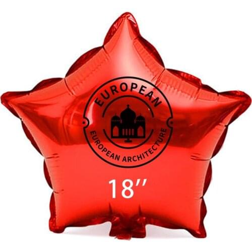 Custom Mylar balloons star heart round shape aluminium foil balloons for wedding festival advertising promotion