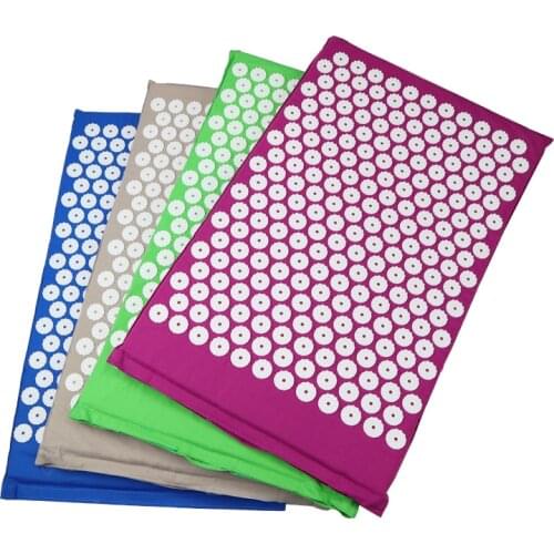 Massager Cushion Massage Yoga Mat Acupressure Relieve Stress Back Body Pain Spike Mat Acupuncture Massage Yoga Mat with Pillow