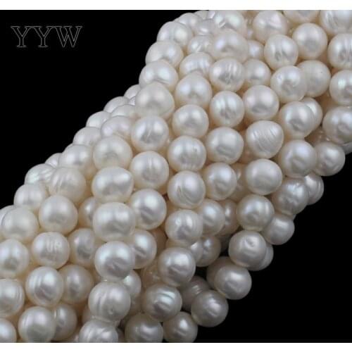 High Quality 10-11mm 100% Natural Freshwater Pearl Beads white Pearl Round Loose Beads For DIY Necklace Bracelat Jewelry Making