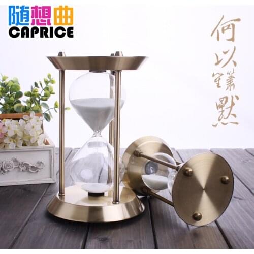 The metal hourglass ornaments 15/30 minutes creative gift decoration office desktop Home Furnishing