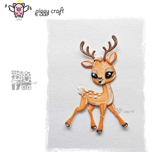 Piggy Craft metal cutting dies cut die mold Deer decoration Scrapbook paper craft knife mould blade punch stencils dies