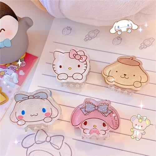 W&G Kawaii Hair Claws Cartoon Acrylic Hairpins Barrette Crab Hair Clips Headwear for Women Girls Hair Accessories