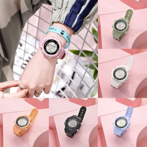6Colors Fashion Casual Digital Sport Watches Lovers Gift Waterproof Multifunctional Watch Sport Children Wristwatch
