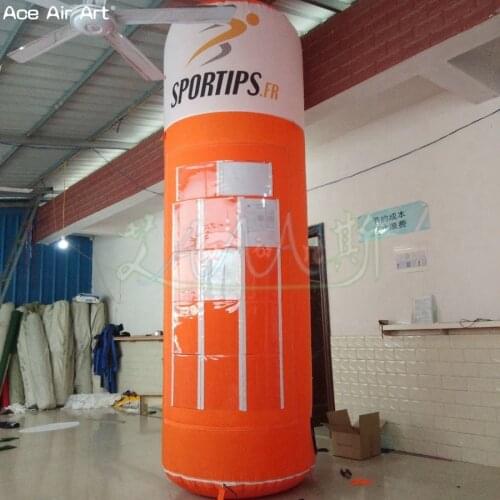 1m diameter advertising tubular pillar inflatable sticker column with 28 pcs A4 size advertisement