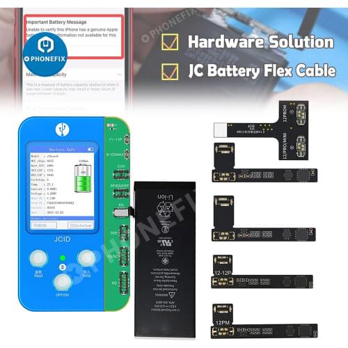 JC V1S Battery Flex Cable Battery Data Corrector Support iPhone 11-12 Series Battery Data Edit For iPhone Battery Replacement