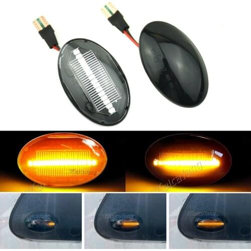 For Ford Fiesta III IV Mondeo KA Transit Tourneo MK6 MK7 Car Dynamic Blinkers LED Sequential Side Marker Light Turn Signal Lamp