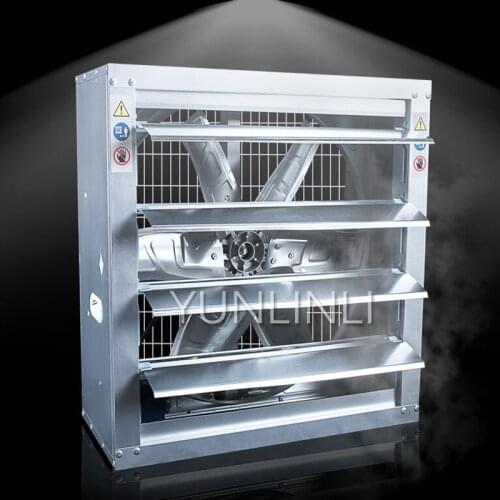 380V Industrial Exhaust Fan Ventilator 370W Farm Air Extractor High Power Fan Copper Strong Air Ventilation Machine