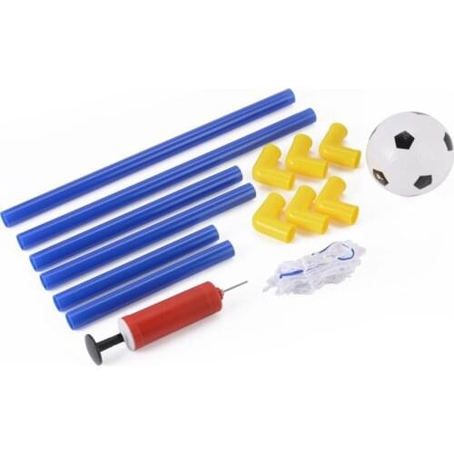 Folding Mini Football Soccer Goal Post Net Set with Pump Kids Sport Indoor Outdoor Games Toys Child Birthday Gift Plastic