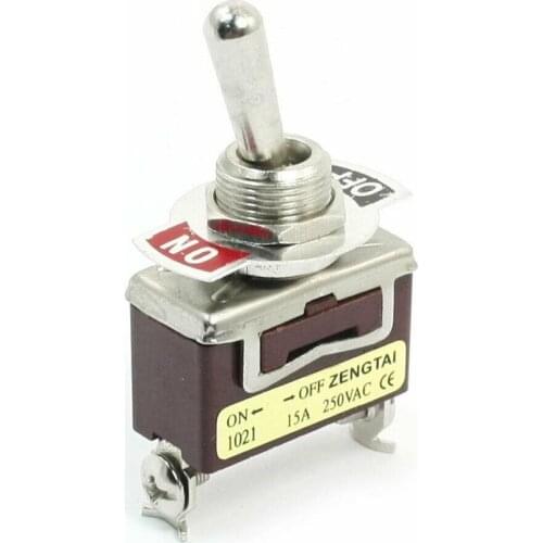 Heavy Duty SPST 2Pin 2 Terminal 10A AC 250V ON/OFF Rocker Toggle Switch E-TEN1021