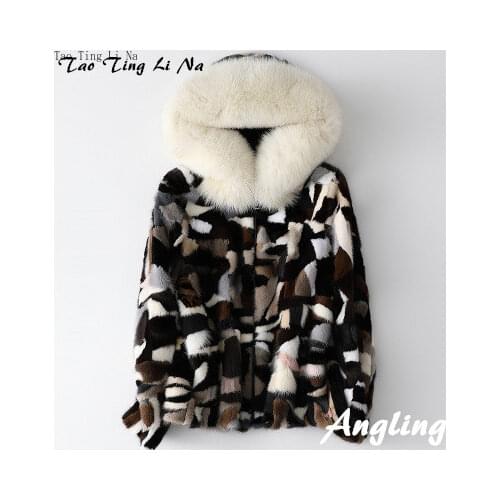 Tao ting li na Fur Coats With Collar