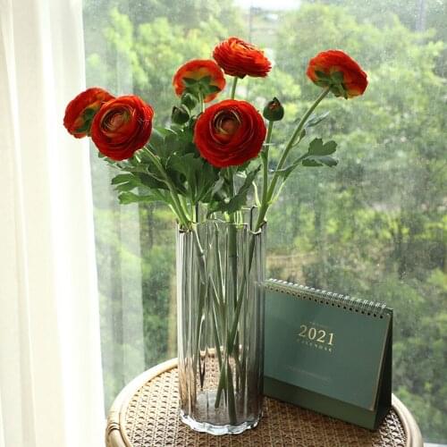 Artificial Flocking Peony Flower Home Living Room Decoration Flower Artificial Flower Artificial Two-Headed Peony Bouquet