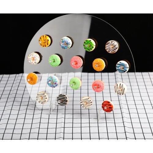 Party decoration arylic Donut Wall stand for wedding decor baby shower Donut display stand festival Donut party decor supplies