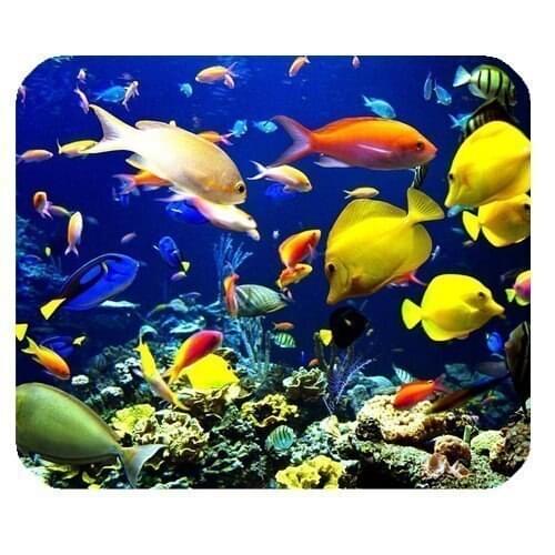 General High Quality 2014 New Arrival Ocean Animal Fish Customized Rectangle Non-Slip Rubber Mouse Pad Gaming Mousepad