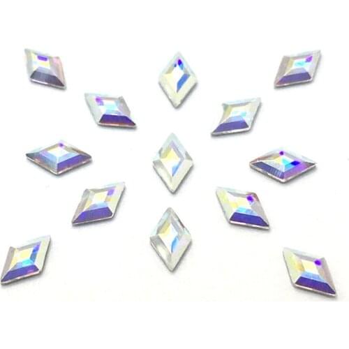 20pcs/bag Diamond Rhinestone (Flat Bottom Rhinestone) Glitter Glass Nail Art Crystal For 3D Nail Art Decoration Gems #Hyjy