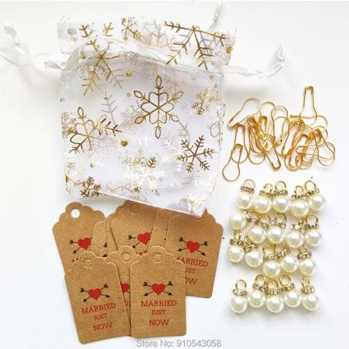 20pcs Baptism Party Favors Baby Shower Keepsakes Christmas Tags Organza Gift Bags Wedding Birthday Bridal Souvenirs