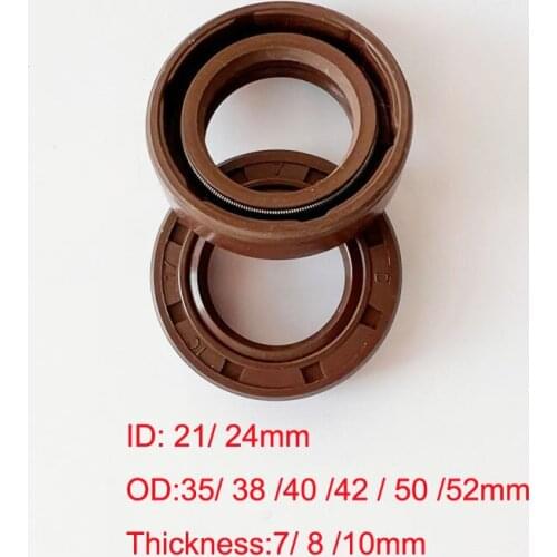 21x40x7 24x35x7 24x38x7 24x40x7/8/10 24x42x8 24x52x12 Rubber 2 Lip TC Gasket Oil Seal With Spring