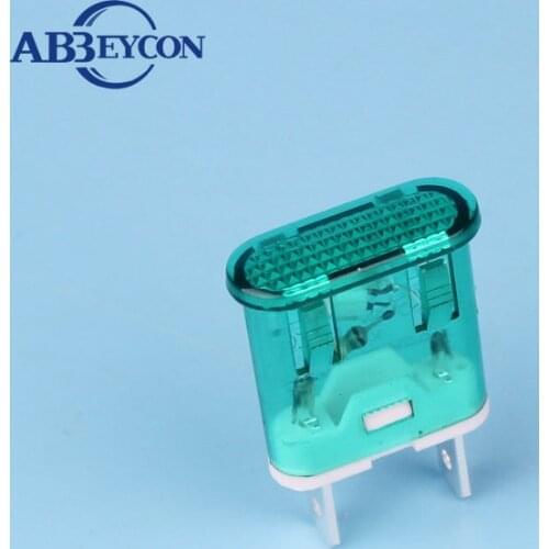 Abbeycon XCD2 Square Red Green Neon Indicator Light RED Rectangle Indicator Plastic 2 Pin Solder Terminal Pilot Warning Lamp