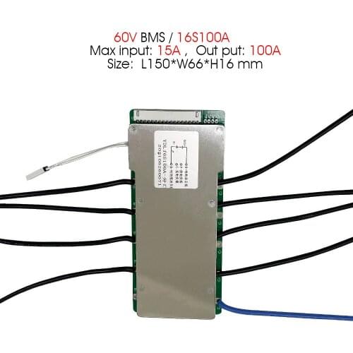 BMS use for 48V 52V 60V 72V Electric Scooter Battery 30A 50A 60A 100A 18650 21700 Battery Protection Board E-bike Motherboard