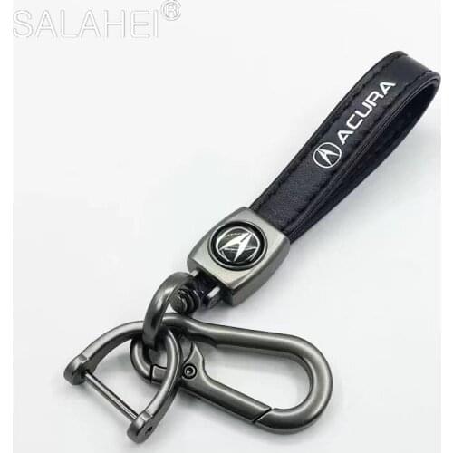 Alloy Metal+Leather Car Logo Keychain Keyring Accessories For Acura RDX Integra TLX CDX MDX RDX ZDX TL TLX TLX-L RLX TSX RSX NSX