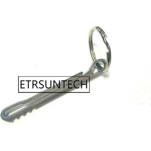 100pcs Outdoor Stainless Steel Hanging Buckle Clip Keychain Key Ring Backpack Quickdraw Waist Clip Tool