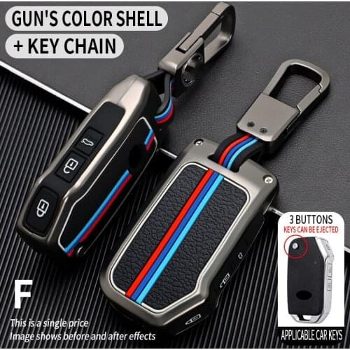 Zinc Alloy Car Key Case Cover For Kia Sportage Ceed Sorento Cerato Forte KX3 K5 2017 2018 2019 2020 Remote Fob Key Car Keychain