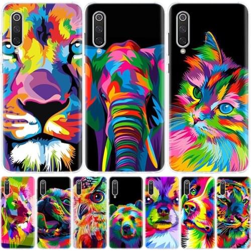 Colorful Animals Phone Case for Xiaomi Note 10 Mi 11 9 8 CC9 5X 6X A1 A2 A3 9T 10T Lite Pro Poco F1 X3 NFC F3 Cover Coque