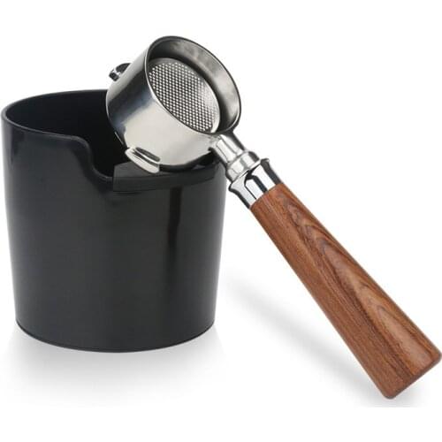 Coffee Grounds Black Recycling Box Bar Utensils Coffee Machine Powder Residue Bucket ABS Deep Bowl Coffee Waste Bucket