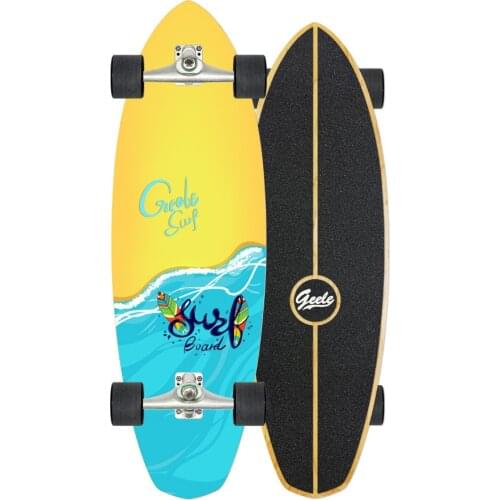 Geele land surfboard CX4 ski training board simulation surfing skateboard 32-inch lengthened surfing practice board