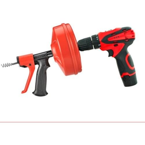 Electric/Manual Household Sewer Dredging Machine Toilet Sewer Cleaning Tool 7.5M