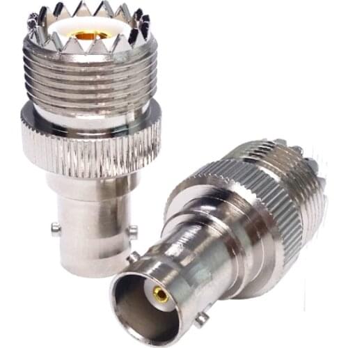 BNC Female To UHF female PL259 SO239 RF Coaxial Adapter Connectors