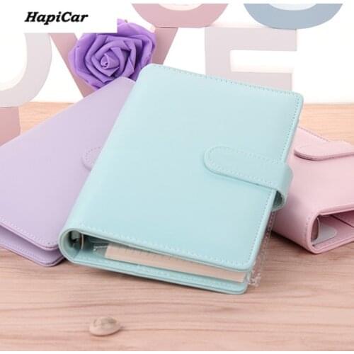 PU Leather Hardcover Notebooks and Journals Stationery Personal Binder Agenda Planner Organizer A5 A6 B5 B6 Office Supplies
