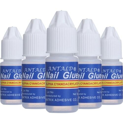 Nail Glue Fast-dry Adhesive Acrylic French False Tips 3D Decoration Glue Nail Rhinestone Tool Set