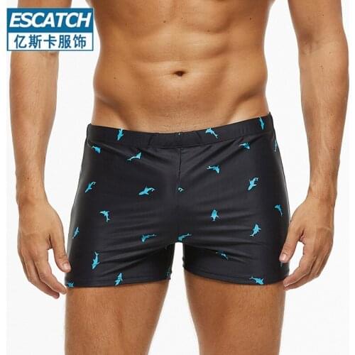 Mens Quick-Drying Swimming Hot Spring Shorts Tight-Fitting Triangle Beach Surfing Pants Four Corners Sports Fitness Underwear