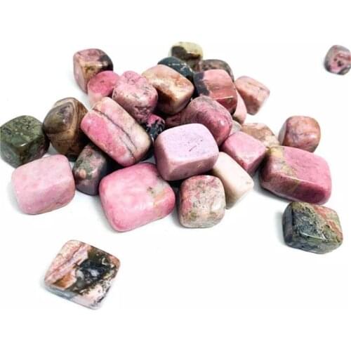 Natural healing crystals stone pink rhodonite cube for home decoration