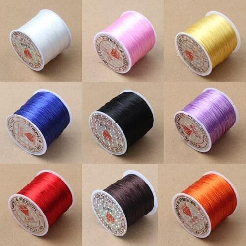 40M/Roll Black Stretch Elastic Cord For Bracelet Necklace Nylon String Thread Fashion Jewelry Making Accessories DIY Supplies