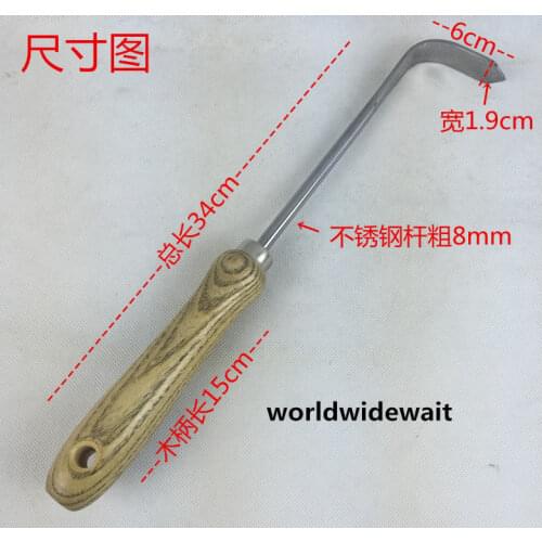 Garden Hand Tool Stainless Steel Single Claw For Remove Grass & Loosen soil