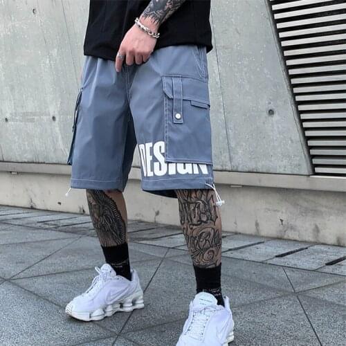 Summer Streetwear Cargo Short For Men Loose Elastic Waist Multi Pocket Shorts Mens Classic Relaxed Fit Stretch