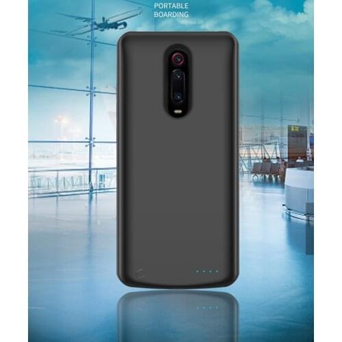 Silicone shockproof Battery Charger Case For Xiaomi Mi 9T Backup Power bank Case For Xiaomi Mi 9t Pro Charger Back Cover Capa