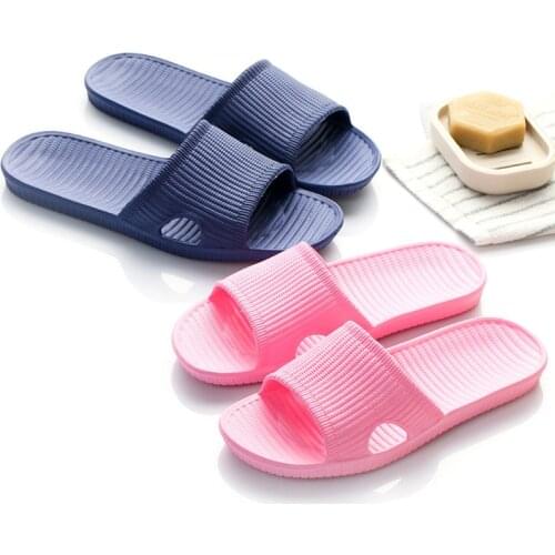 Cheap Unisex Home Slippers Women Soft Sole Slides Non-slip Indoor Hotel Bathroom Slippers Women Beach Flip Flops zapatillas casa
