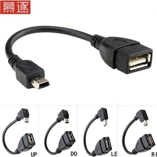 Test vor senden USB EINE Frau zum Mini USB B Stecker Kabel Adapter 5P OTG V3 Port Daten Kabel für Auto Audio Tablet Für MP3 MP4