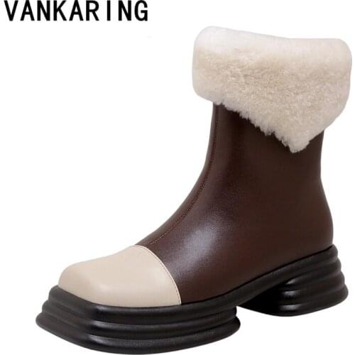 Женские зимние сапоги Vankaring China At AliExpress