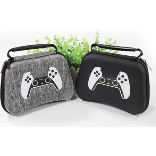 For PS5 Storage Bag EVA Hard Cover Shell Waterproof Handbag Shockproof Portable Travel Case for PS5 Controller