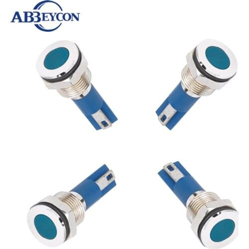 2V/3V/6V/12V/24V/36V/110V/220V Indicator 12mm mini signal indicator lamp metal