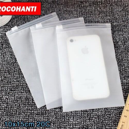 500x Custom your own printed logo ziplock pvc zipper bags gift bag for mobile phone