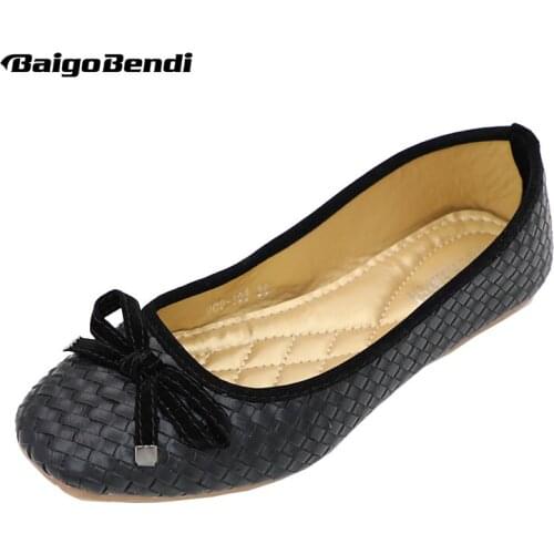 Женские балетки на каблуке BAIGO BENDI China At AliExpress