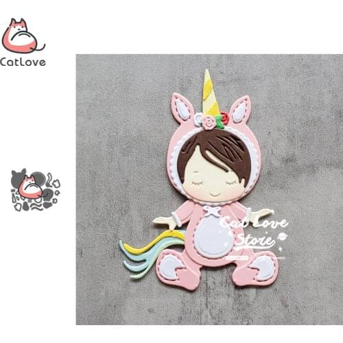 Catlove Unicorn Baby Animal Metal Cutting Dies Scrapbooking Stencil Die Cuts Card Making DIY Craft Embossing New Dies For 2020