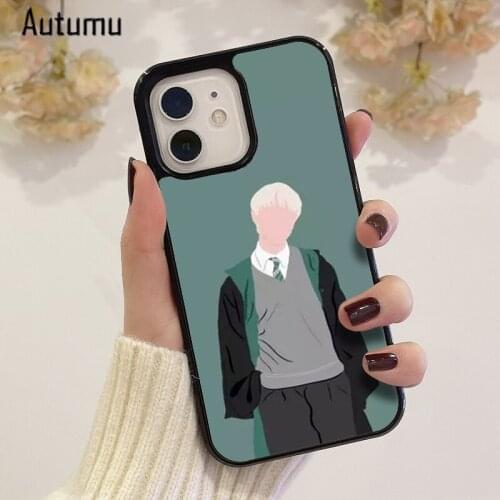 Phone Case for iPhone 12 mini X XS XR 11 Pro Max SE 2020 6S 7 8 Plus Samsung Galaxy S8 S9 S10 S20 S21 Draco Malfoy pattern Cover