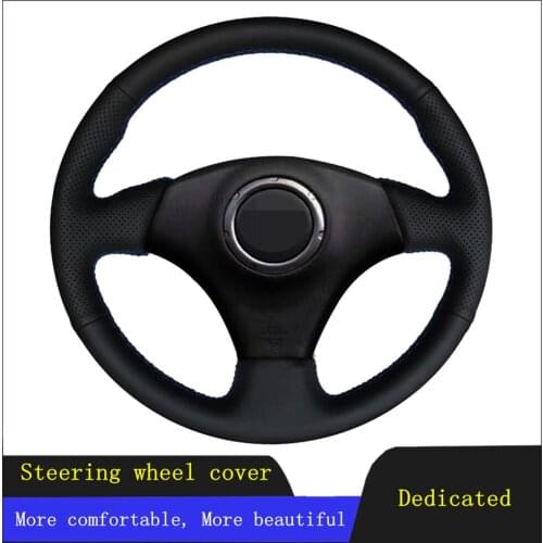 DIY Car Accessories Steering Wheel Cover Black Artificial Leather For Toyota RAV4 1998-2003 Celica 1998-2005 Corolla (US) 2003