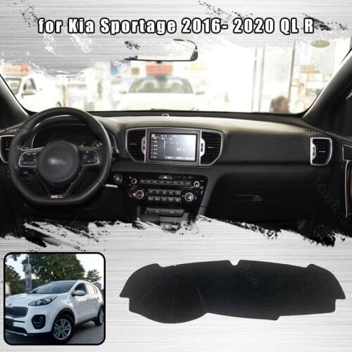 For Kia Sportage 2016- 2020 QL R Dashmat Dashboard Cover Dash Cover Mat Protective Carpet Styling
